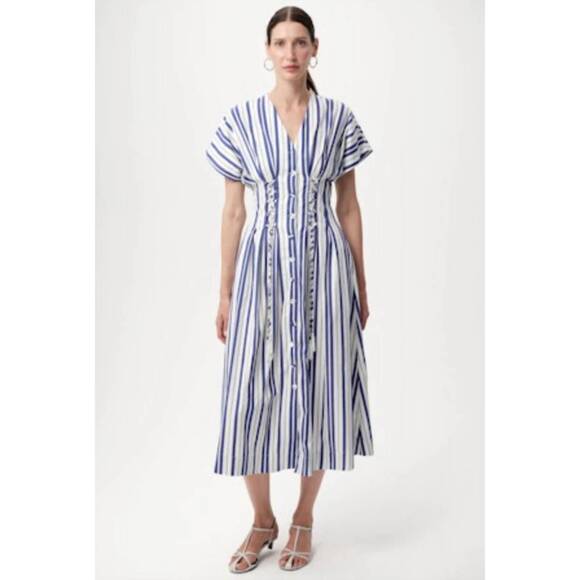 EXQUISE Dresses & Skirts - NEW EXQUISE aldrick midi dress in blue